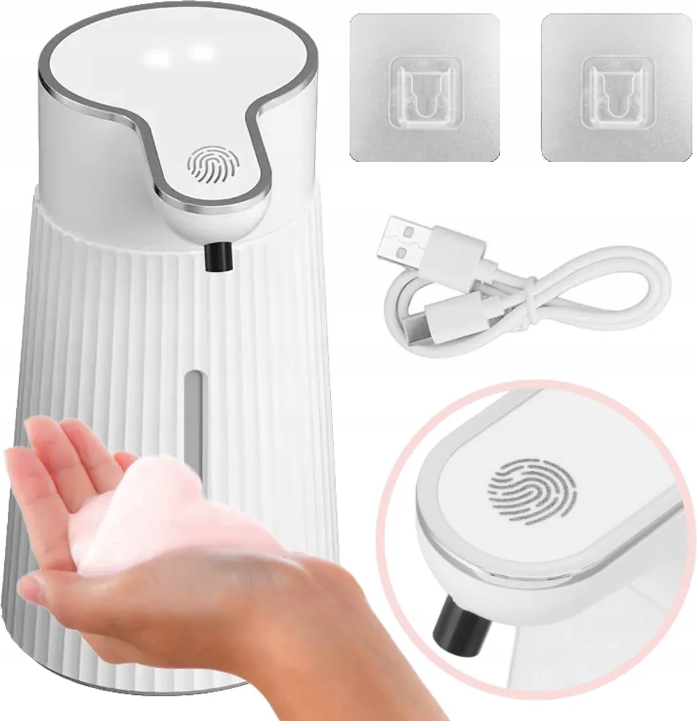 Dosatore di sapone liquido touchless 400 ml Automatico Grande USB-C IR