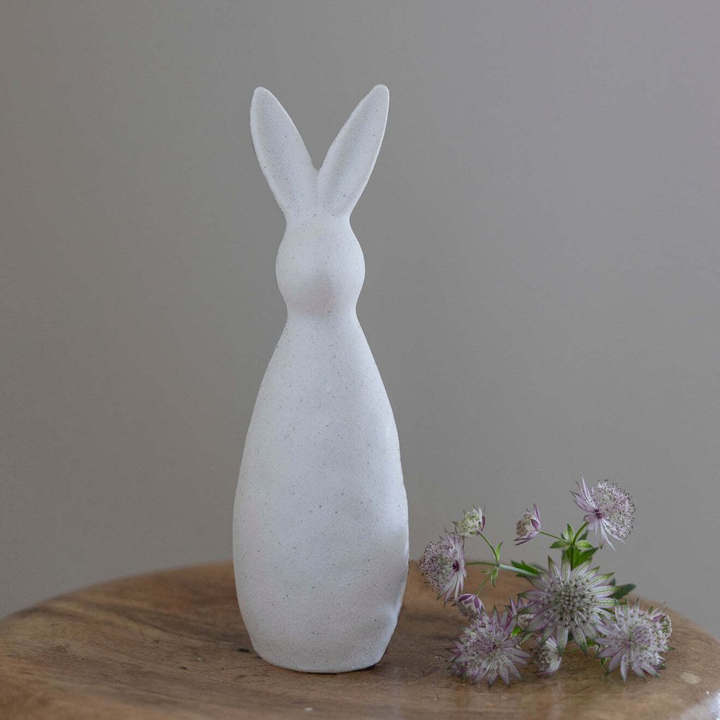Osterdekoration Hase Arne - weiß