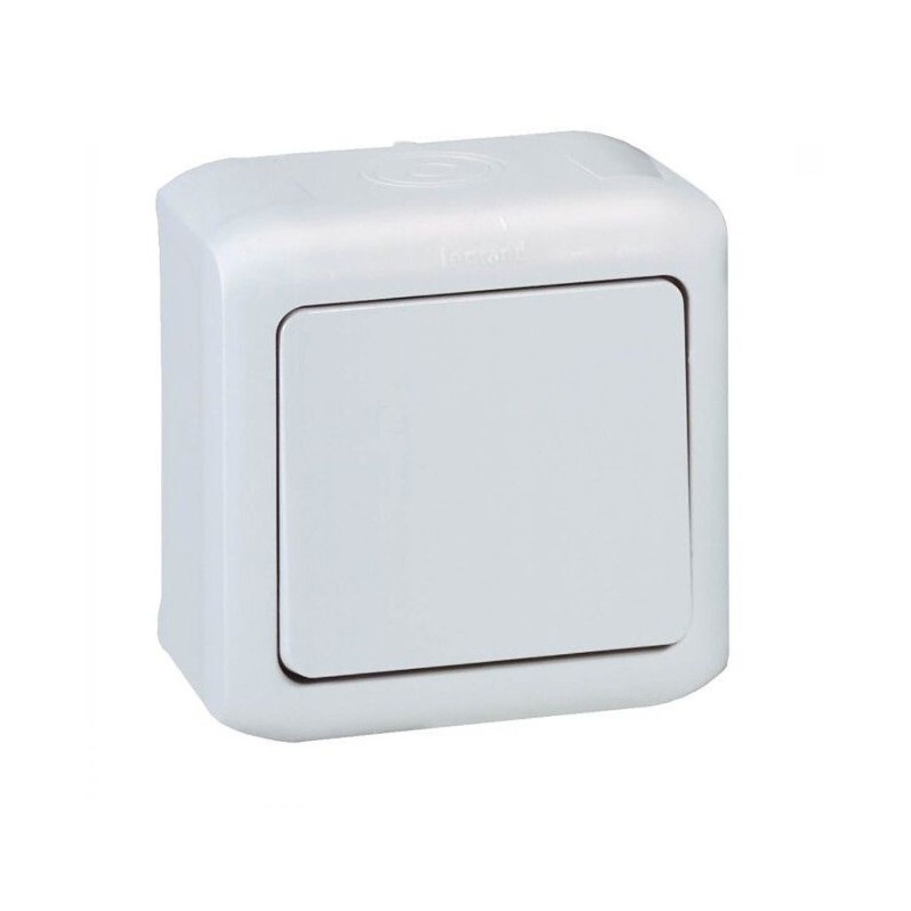 Einpoliger Schalter 10A Für Offene Montage Forix Legrand - Grau