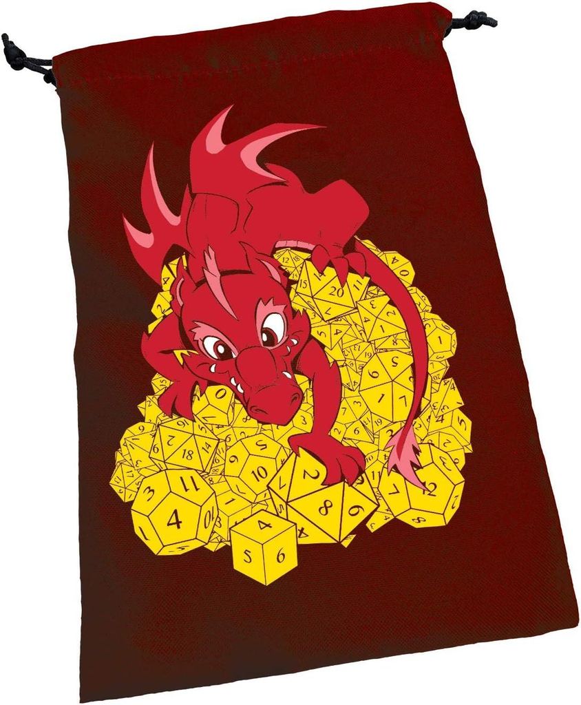 Dice Dragon Dice Bag Red - Würfelbeutel