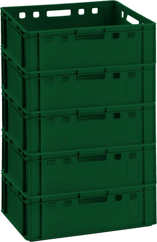 5x caisse à viande E2 caisse à viande Eurobox 60x40x20cm Image du produit 