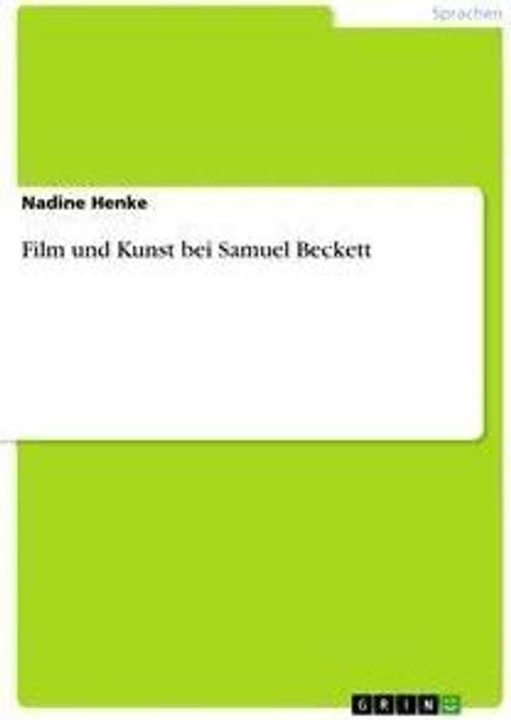 Film und Kunst bei Samuel Beckett
