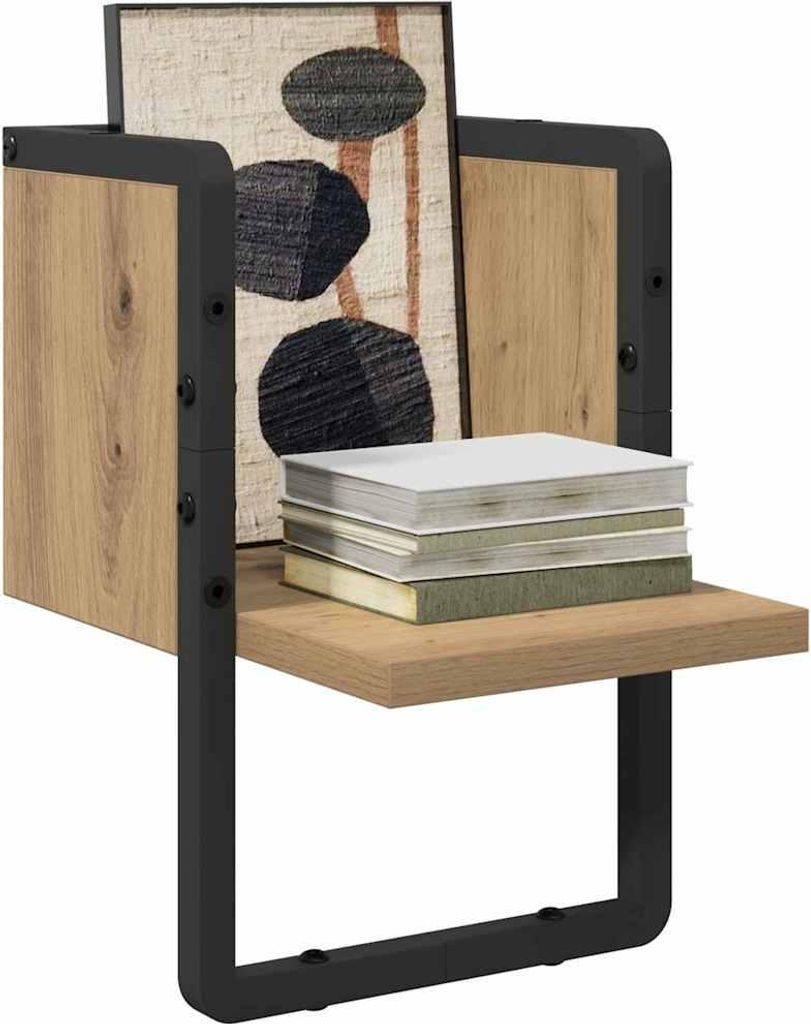(Design 2026) Wandregal Kunsthandwerk Eiche 20 x 25 x 30cm Holzwerkstoff - Wandregale HOMMIE 882744 - Wandregale
