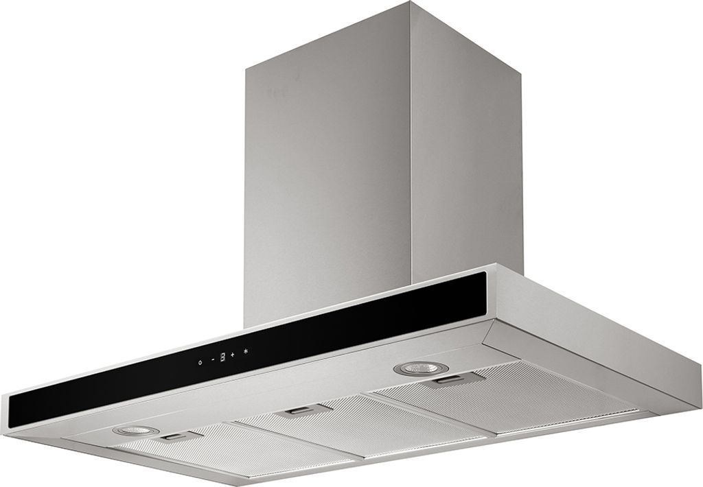A modern kitchen range hood.