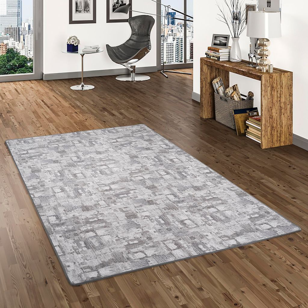 Feinschlinge Schlingenteppich Velours Teppich Modern Produktbild 