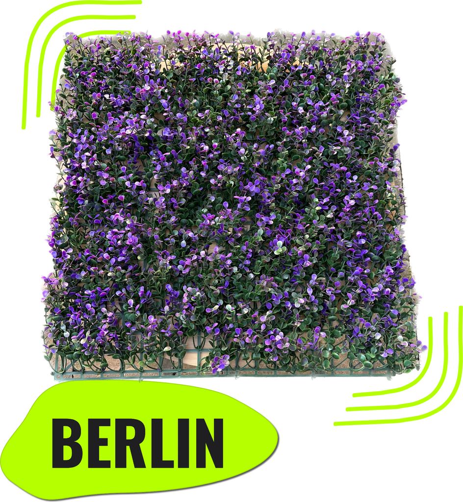 GeckoWall „BERLIN“ | Prémiová fialovo-indigová rastlinná Obrázok produktu 