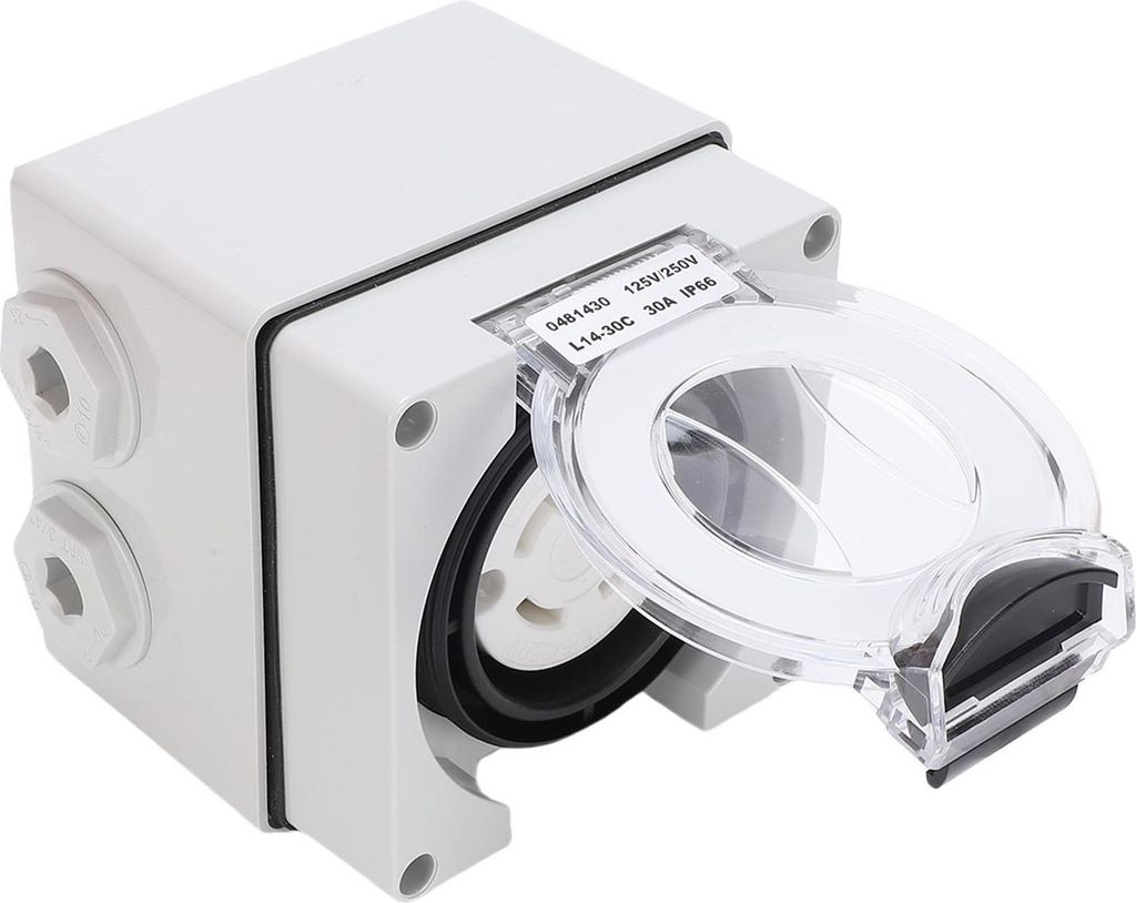 Generator-Stromanschlusskasten 30 Ampere NEMA L14-30C IP66 Drehverriegelungs-Innenstecker