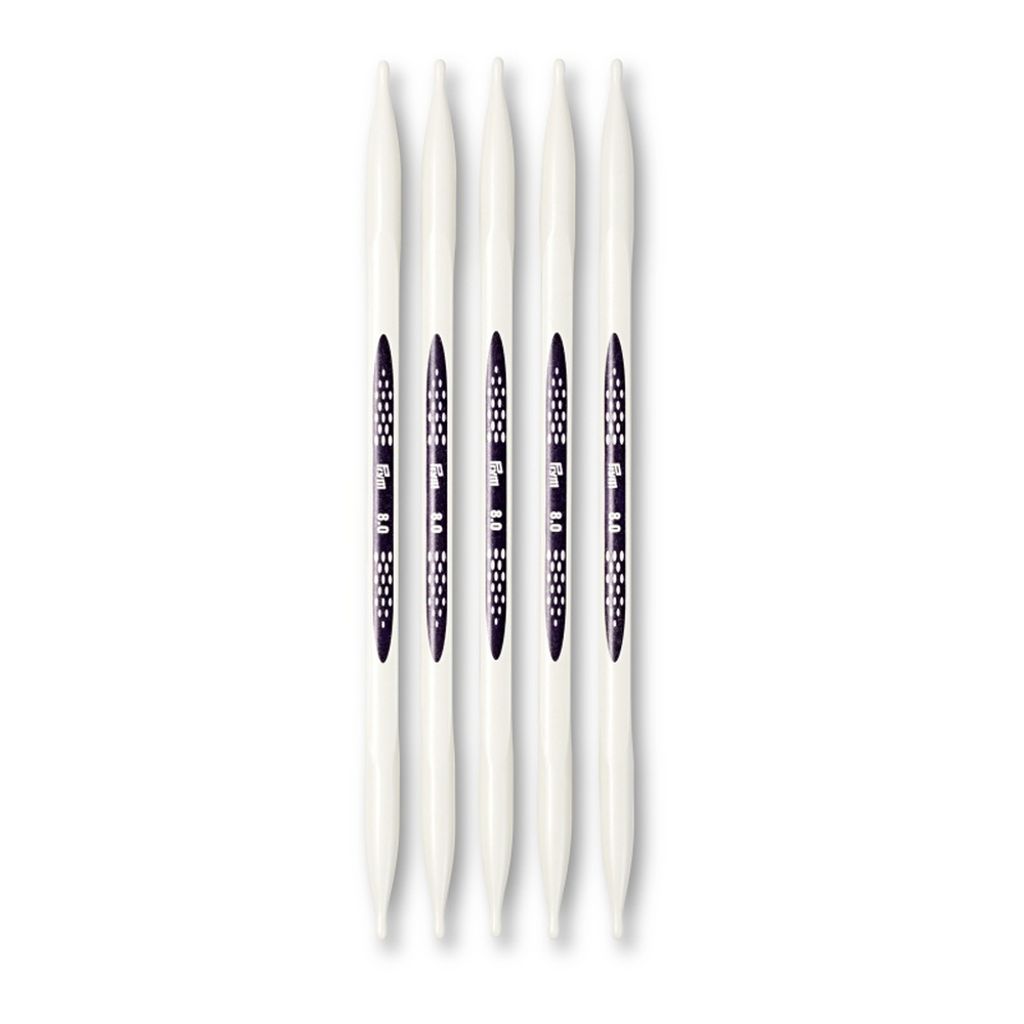Prym Ergonomics Strumpfstricknadeln 5er Set 20 cm Stricknadeln Sockenstricken Stärke 8