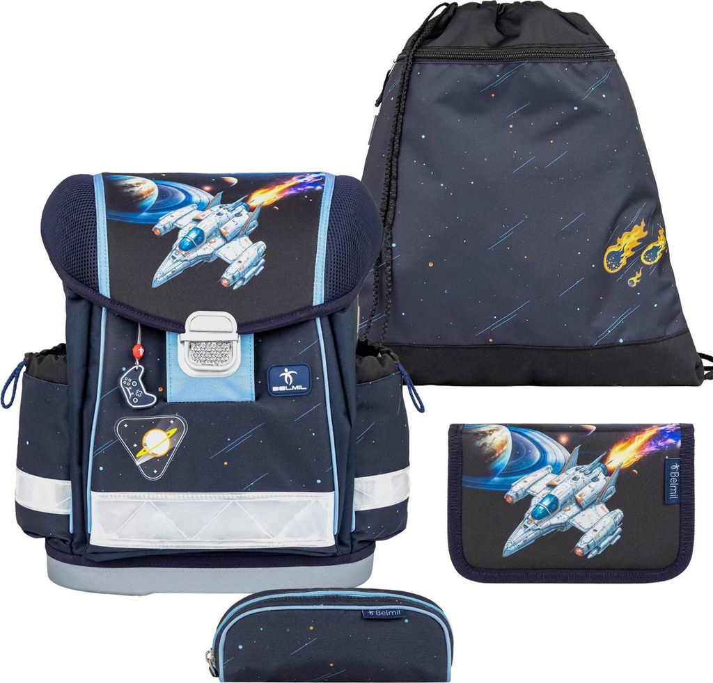 Belmil Schulranzen Set Weltall Jungen 1.Klasse Grundschule Produktbild 