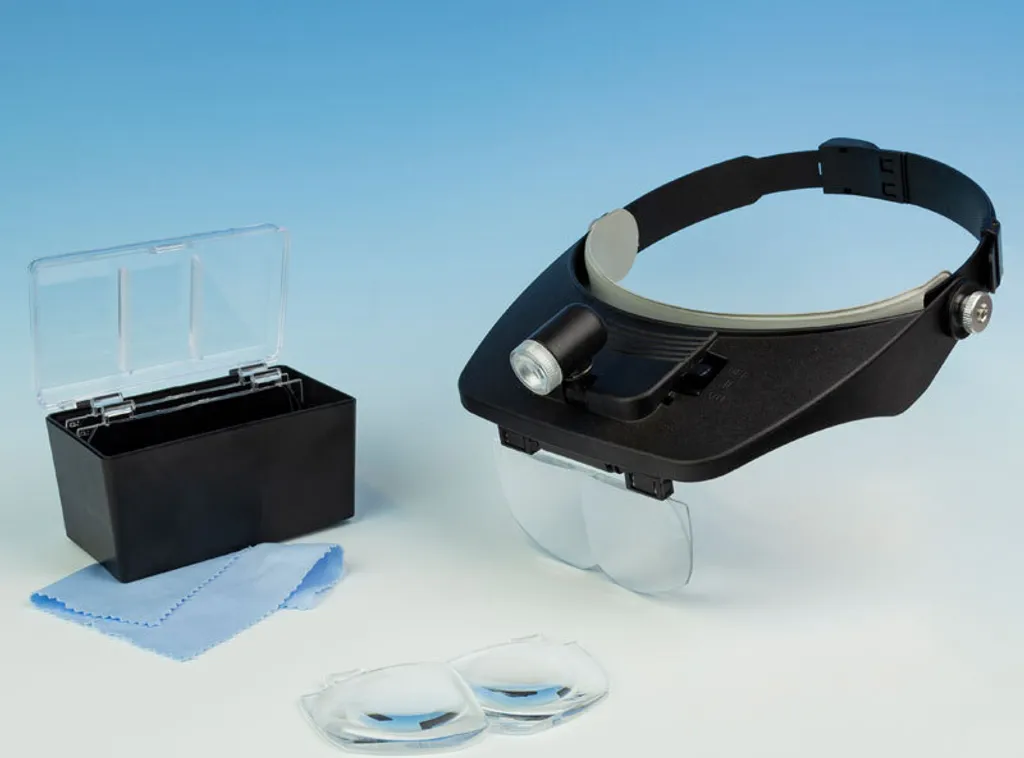 Loupe bandeau LED Krick Bi-Plate : 4 lentilles optiques haute clarté