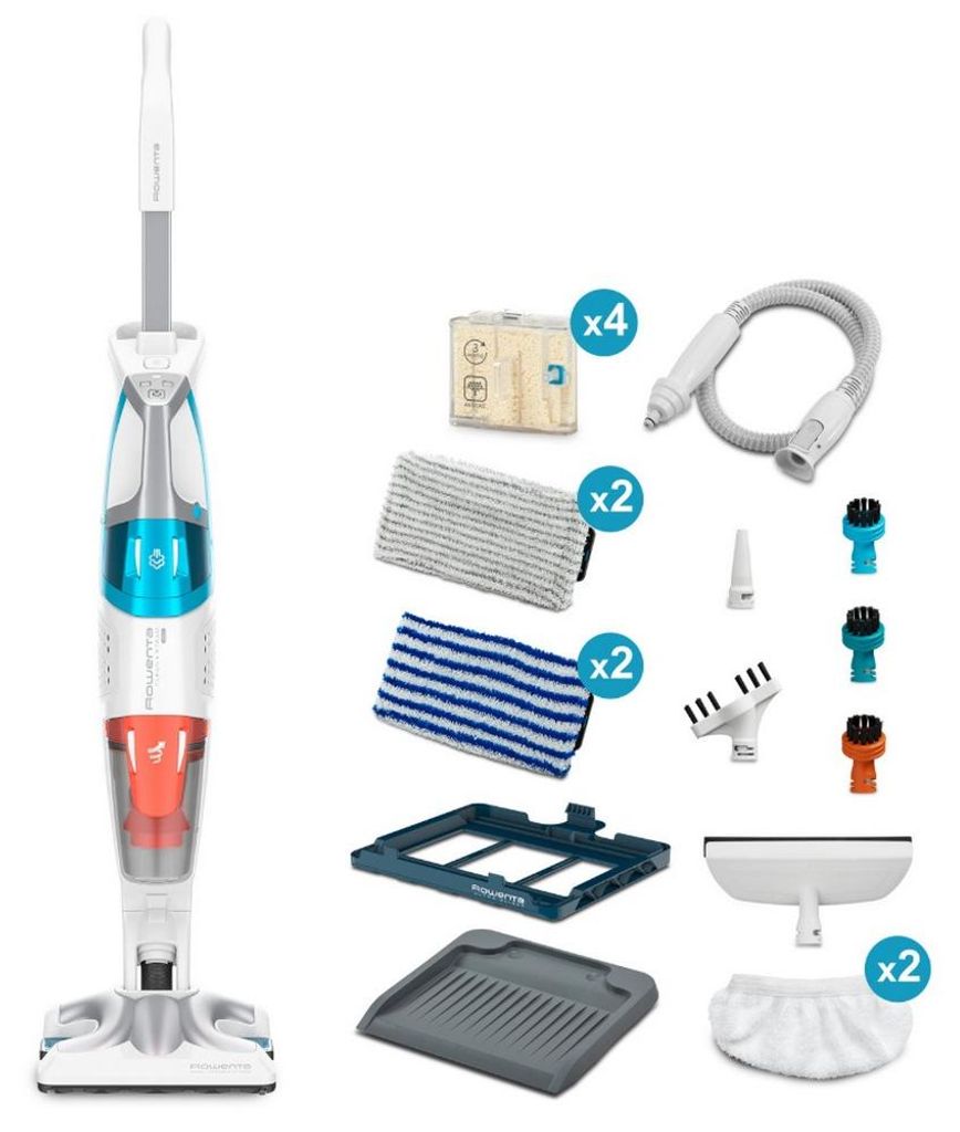 Aspirapolvere scopa a vapore con filo 2in1 1700w bianco/blu Immagine del prodotto 