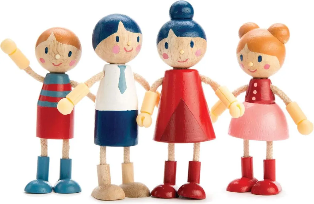 Casa Bambole in legno 60 cm Viga Toys (VG50255) - Viga Toys - Casa delle bambole e Playset - Giocattoli
