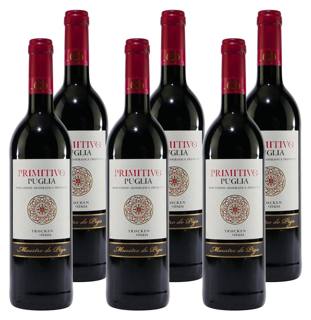 Maestro de Pigo Primitivo Puglia IGP -trocken- (6 x 0,75L)