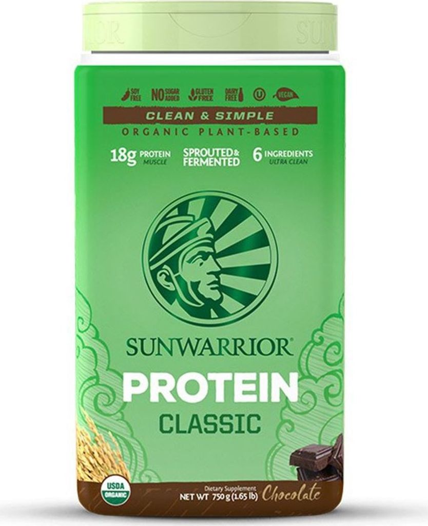 Sunwarrior Protein Classic Organic (750g) Chocolate - Eiweiße - Veganes Eiweiß