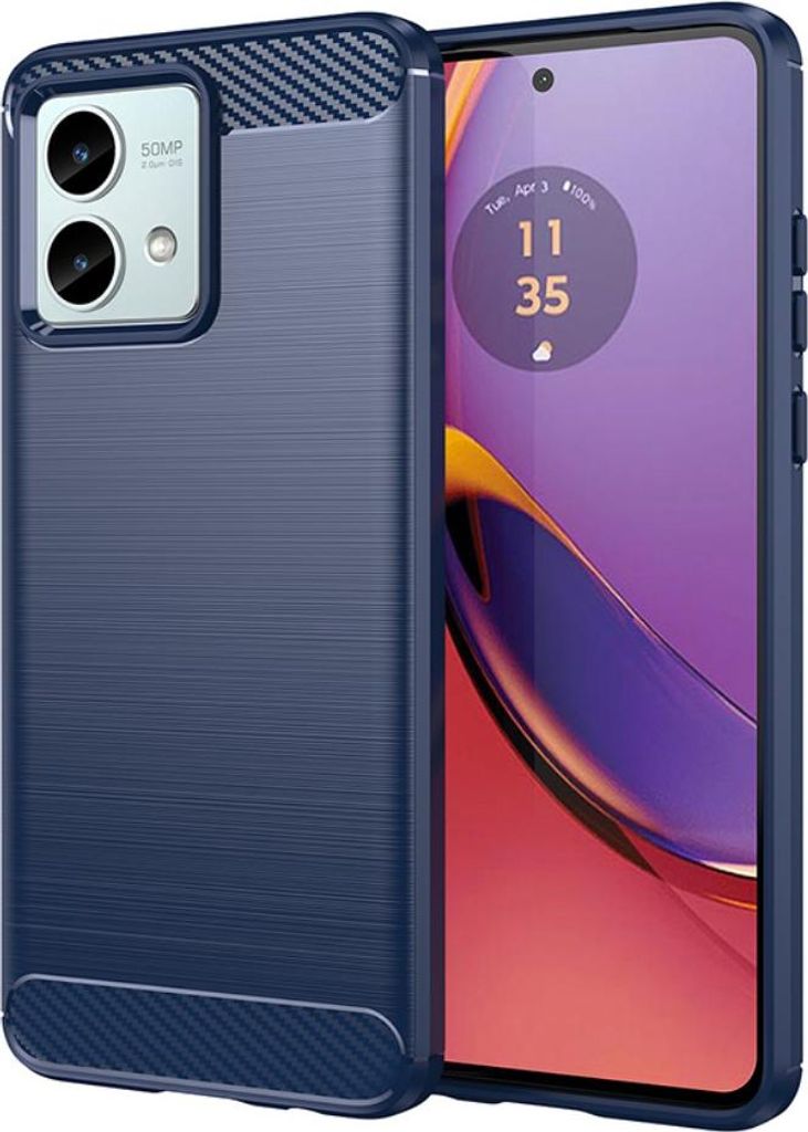 Motorola Moto G84 Hülle - Coverup Armor Brushed TPU Back Cover - Blau