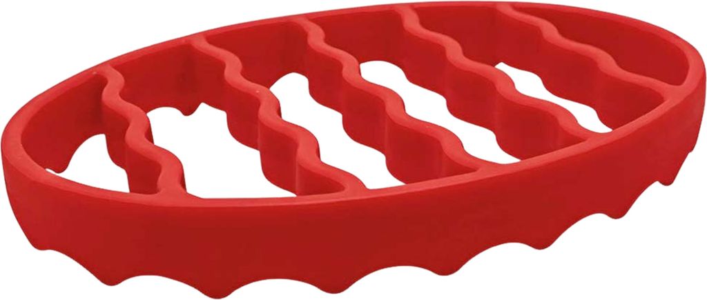 Ovaler Bratenrost aus Silikon, Topfständer, Mehrzweck-Kochrost für Herde, Schnellkochtöpfe, Schongarer, Luftfritteuse, Halter für Backutensilien