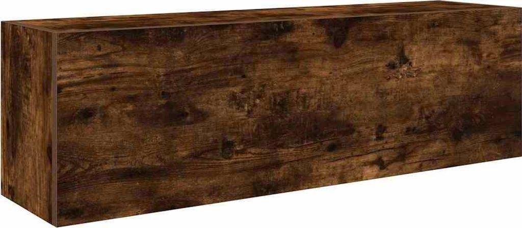 Pensile da bagno in rovere affumicato 100x25x30 cm Immagine del prodotto 