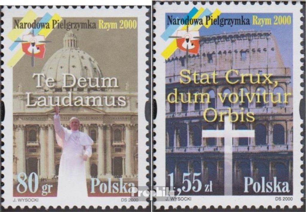 Briefmarken Polen 2000 Mi 3844-3845 (kompl.Ausg.) postfrisch Rom