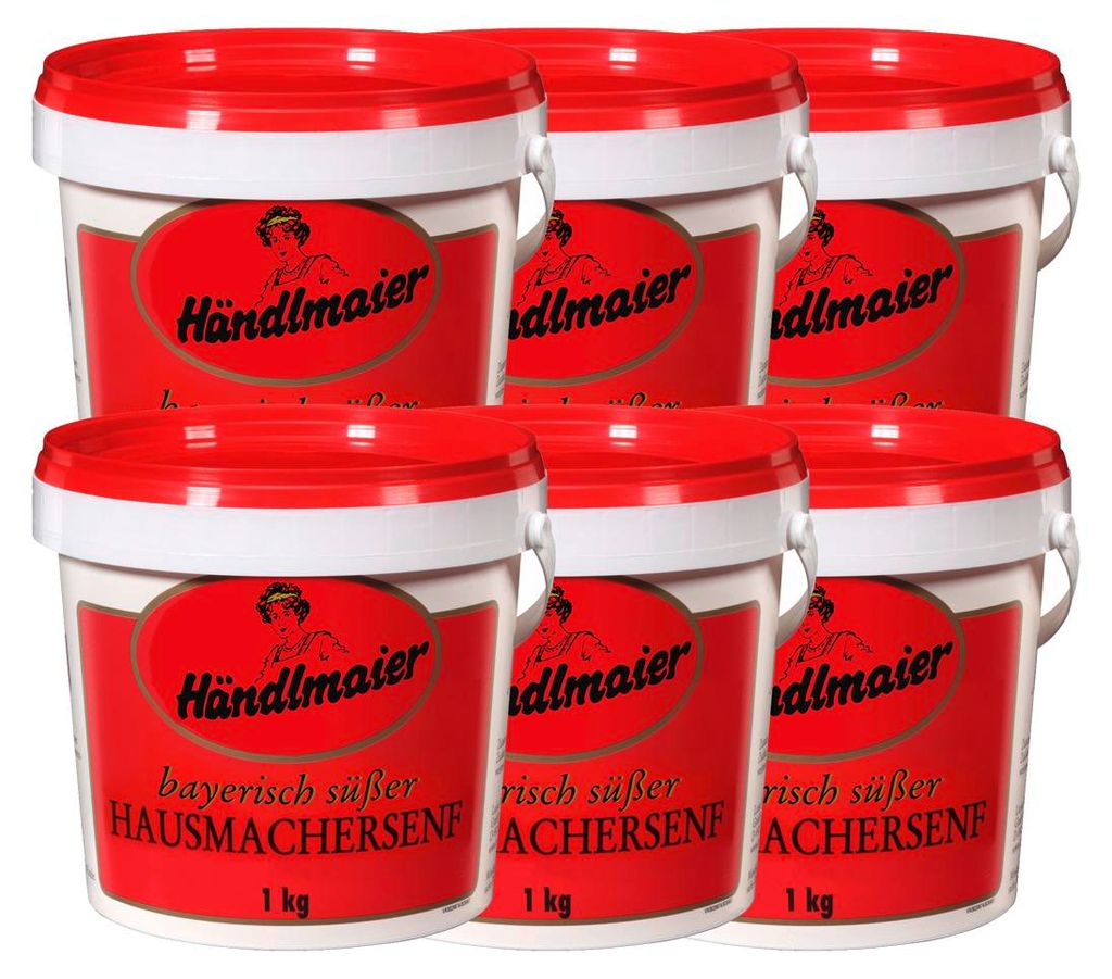 Händlmaiers senape fatta in casa dolce in un secchio senza Immagine del prodotto 