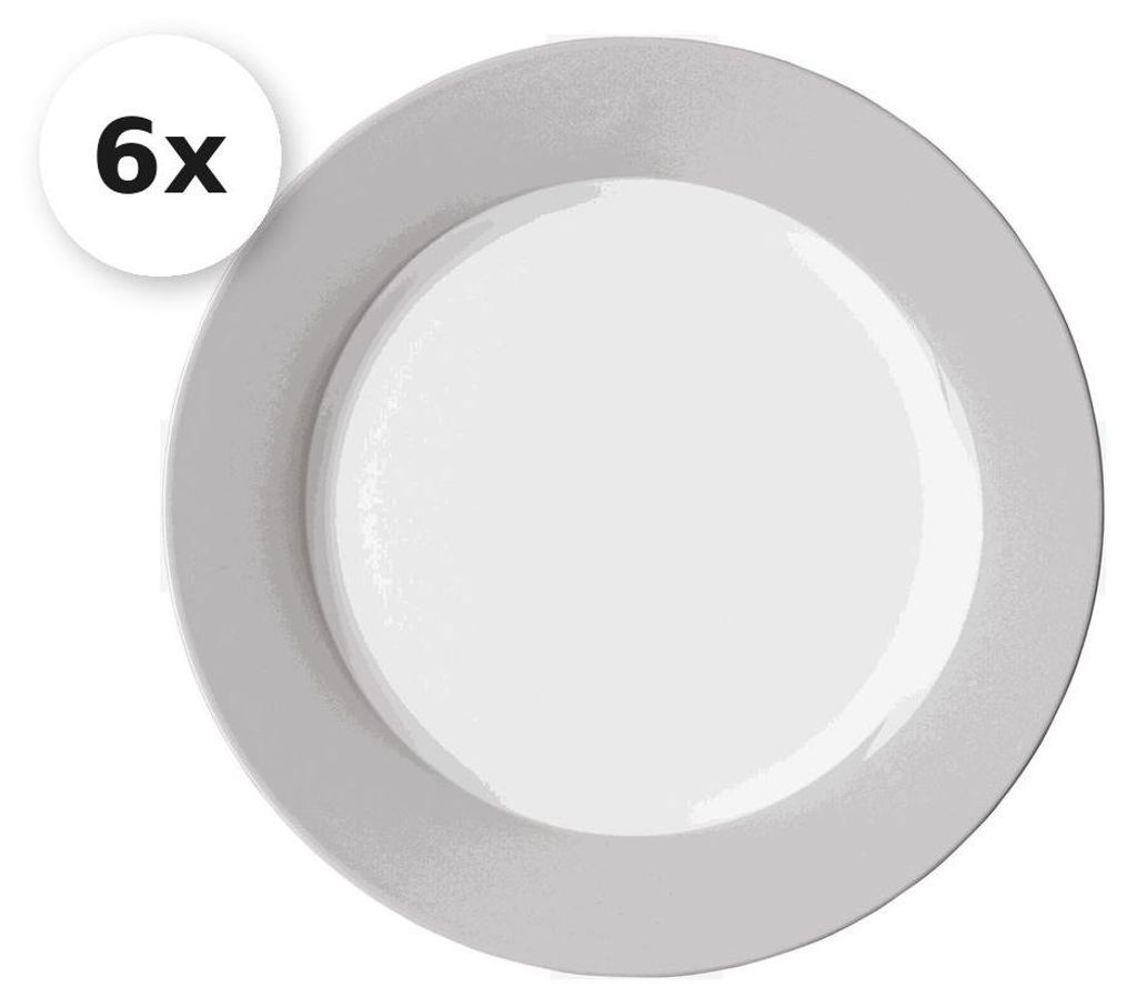 Dessertteller 20cm 6er Set Doppio grau Produktbild 