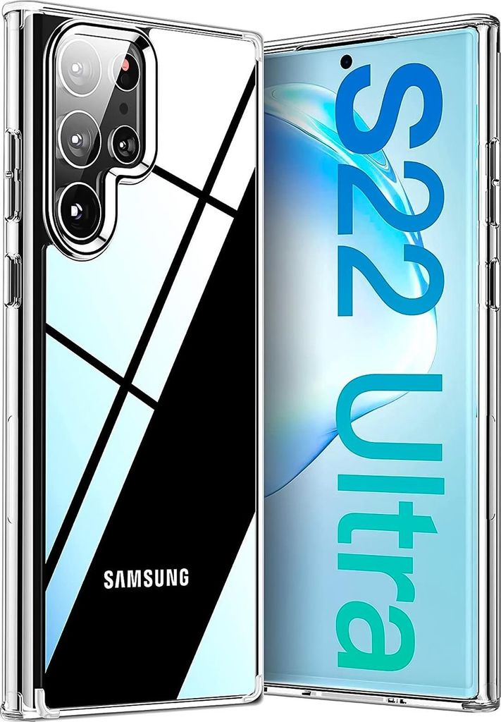 Schutzhülle für Samsung Galaxy S22 Ultra Hülle Transparent Slim Cover Clear Case
