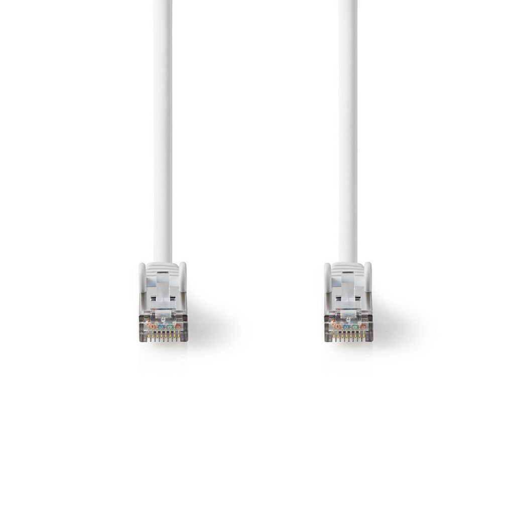 Nedis Cat 8.1-Netzwerkkabel - S/FTP - RJ45 Stecker - RJ45 Stecker - 0.15 m - Rund - LSZH - Weiss - Umschlag