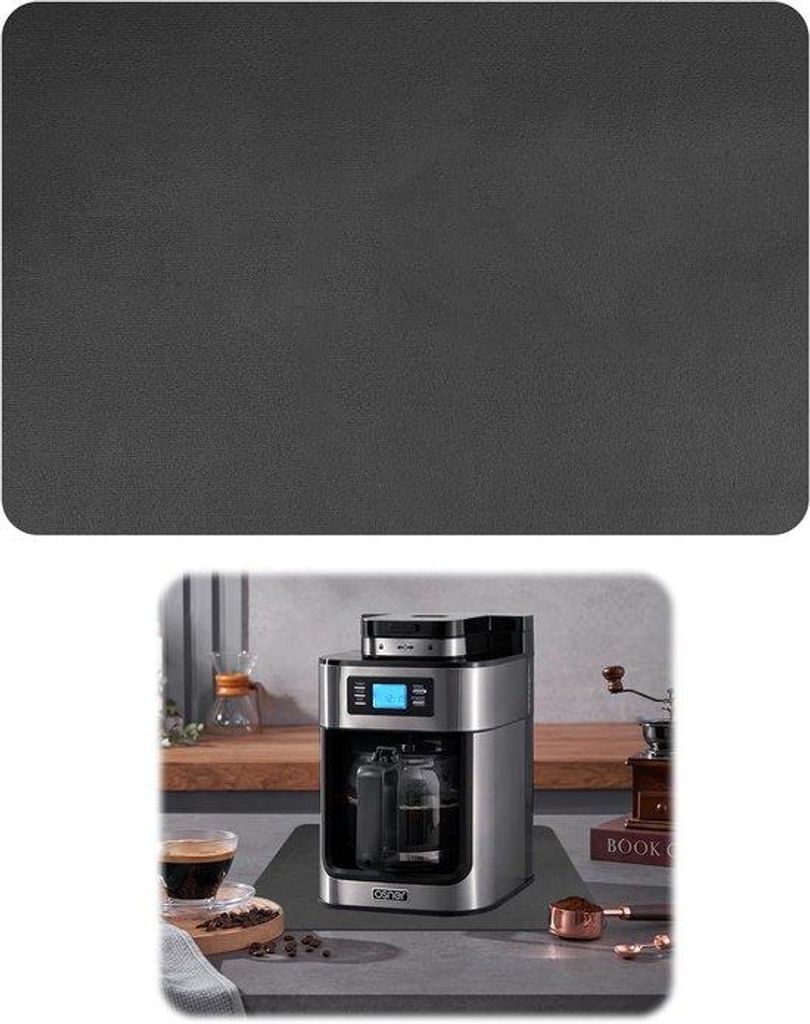 Kaffeezubringer - superabsorbierend - 1 Stück - grau - 40x30 cm