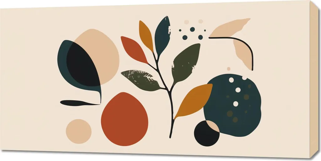 Tableau Image 100 x 50 cm Jardin de la mélancolie - Toile Déco Murale