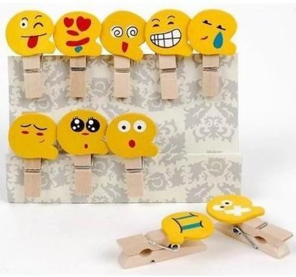 Regalo Originale Ufficio: Clip Emoticons Forme 04 in Metallo