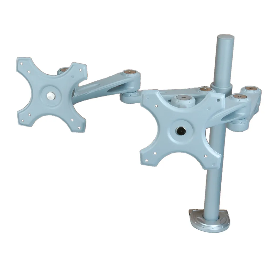 Support Écran 4 Articulations Double Bras VALUE pour Fixation Table - 4