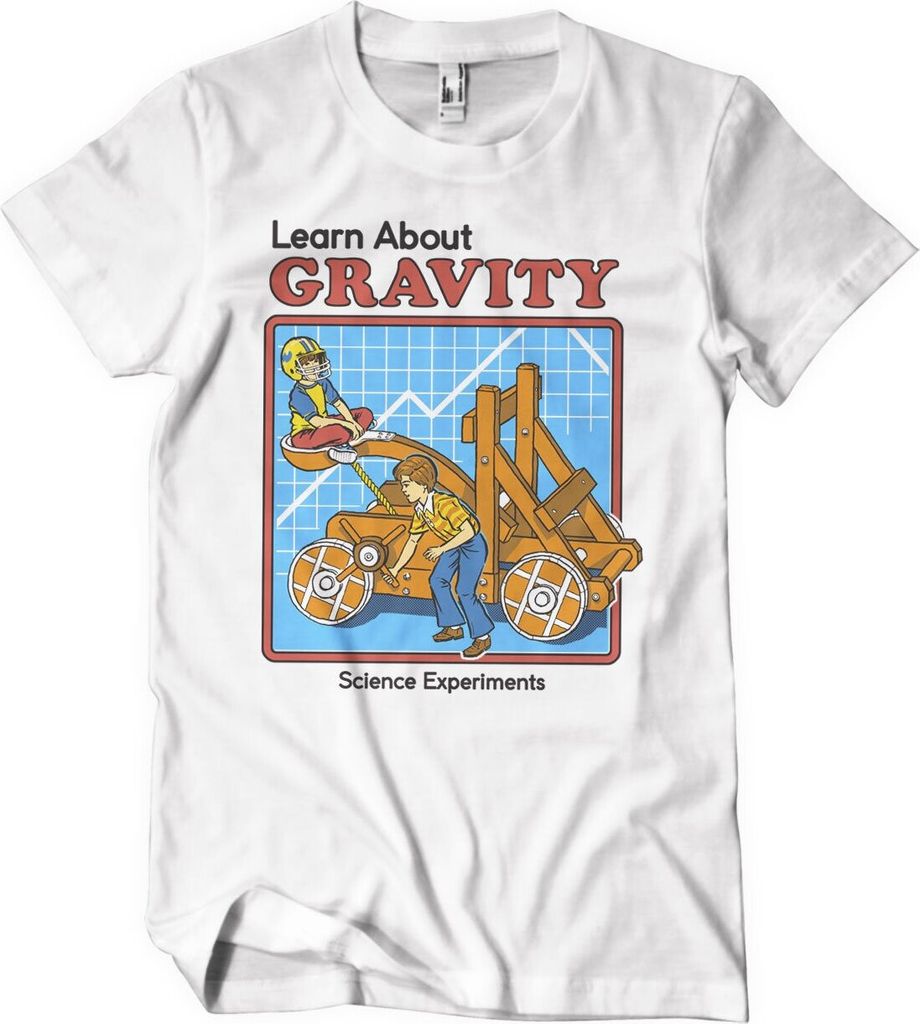Learn About Gravity T-Shirt - X-Large - White