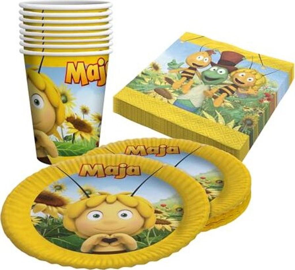 Biene Maja 36-teiliges Party Set Tischdeko für Produktbild 