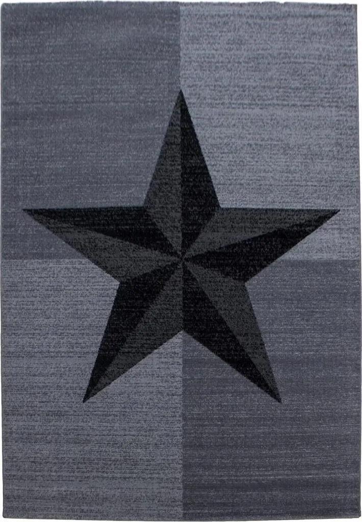 Paillasson enfant tissé SAPUR décoratif pour entrée et chambre - Bleu