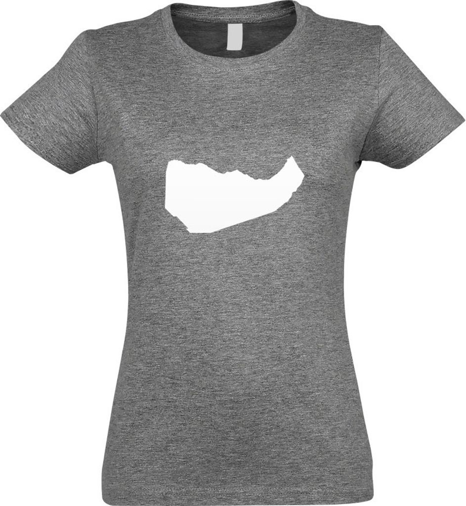 Kiwistar - T-Shirt tailliert - Damen - Graumeliert - Somaliland - Hargeysa - mit Motiv Bedruckt - Funshirt Design - Sport - Freizeit - Damen - XXL