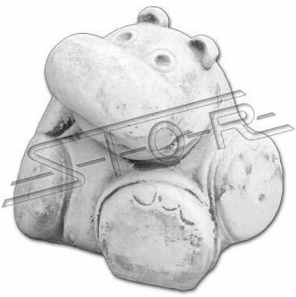 Garten Dekoration Nilpferd Statue Skulptur Figuren Skulpturen Designer Figur 132