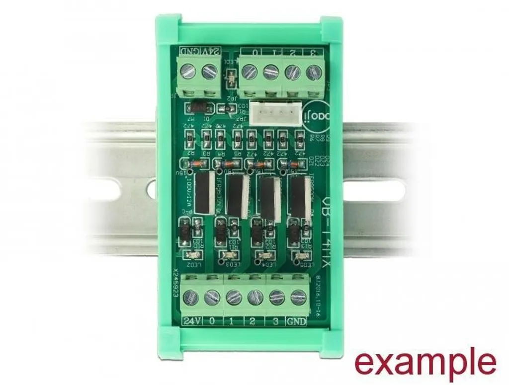 Porte-carte électronique pour rail DIN 72mm x 10cm - Support PCB Robuste - 8