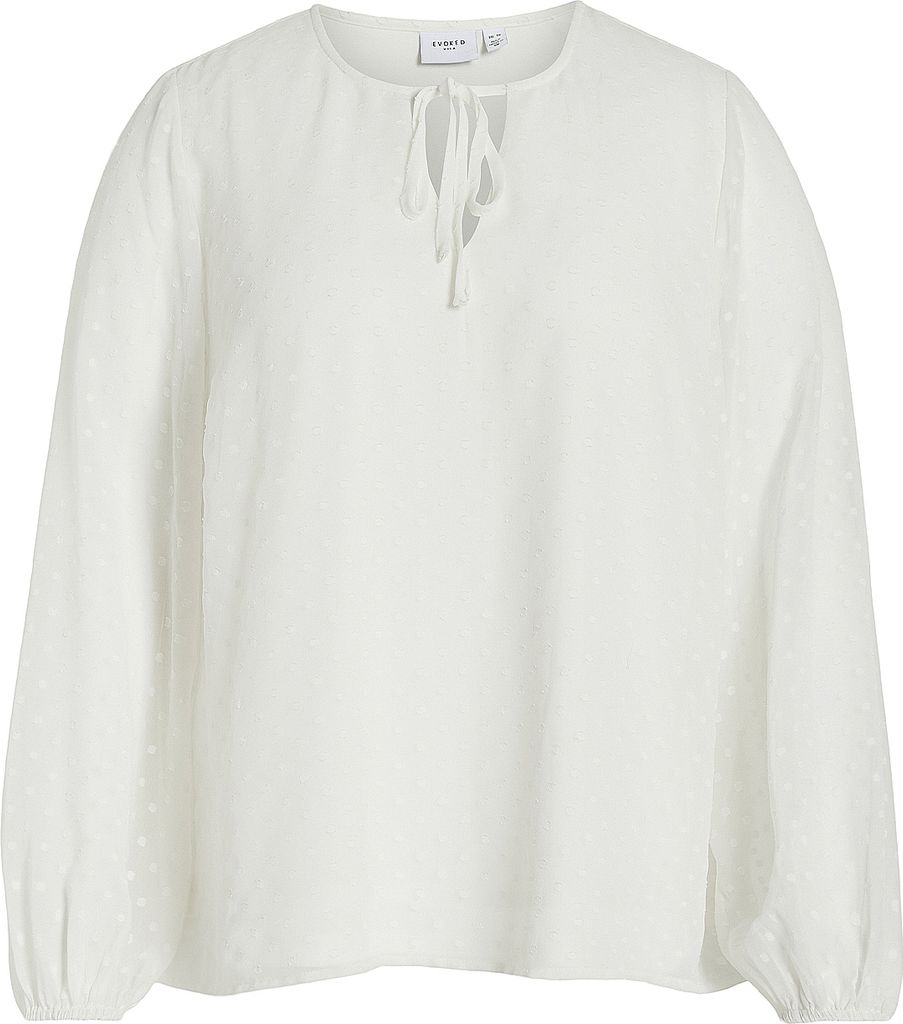 VILA Curvy Blusen Shirt mit Design Ballonärmeln Plus Size Oberteil VIEDEE Größe: 44