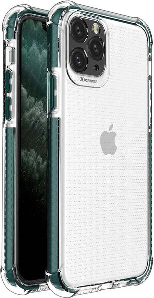Spring Case Silikon Gel robust Handyhlle Schutzhlle fr iPhone 11 Pro grn
