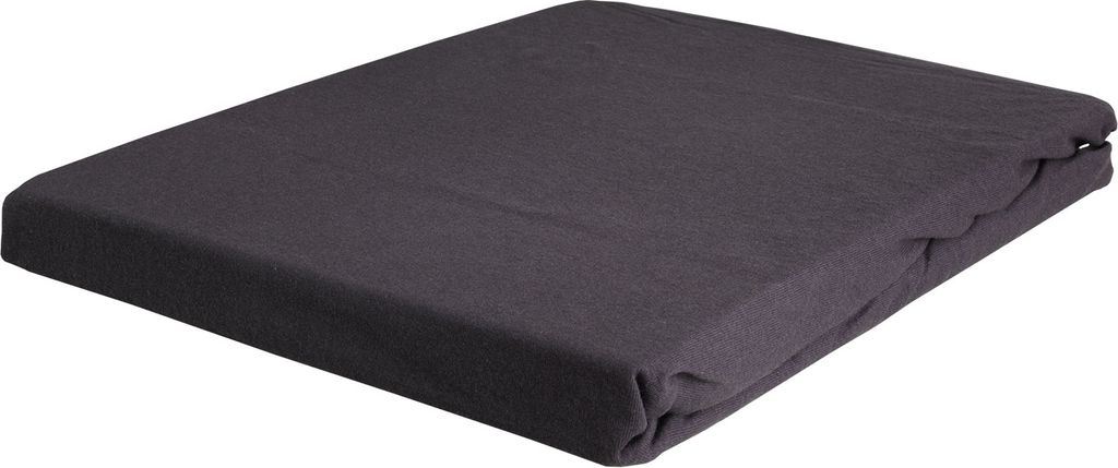 Jersey-Spannbettlaken - Titanium - Baumwolle - 90 x 200 cm