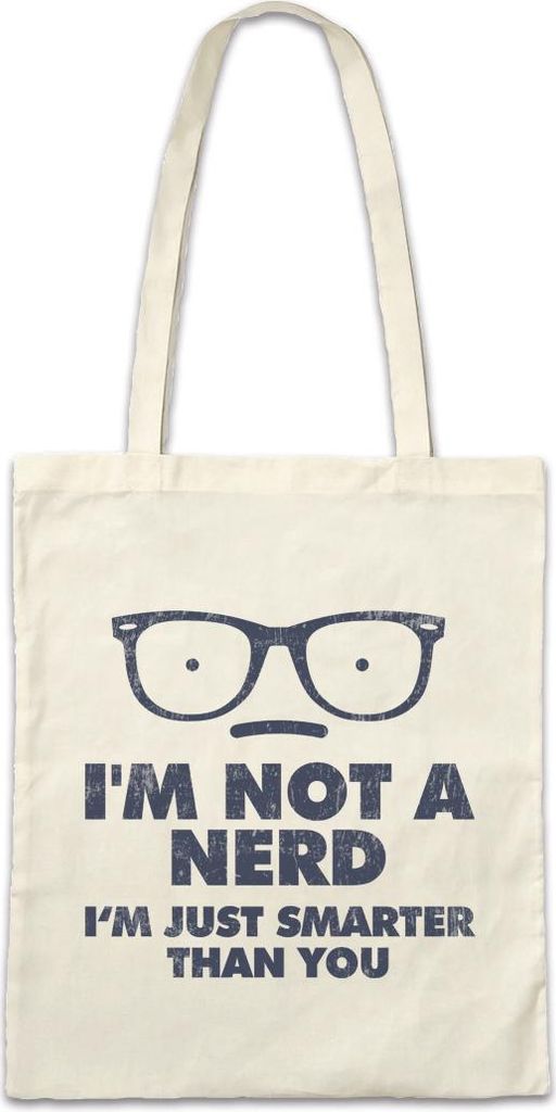 Urban Backwoods I'm Just Smarter Than You, Stofftasche, Farbe: Beige