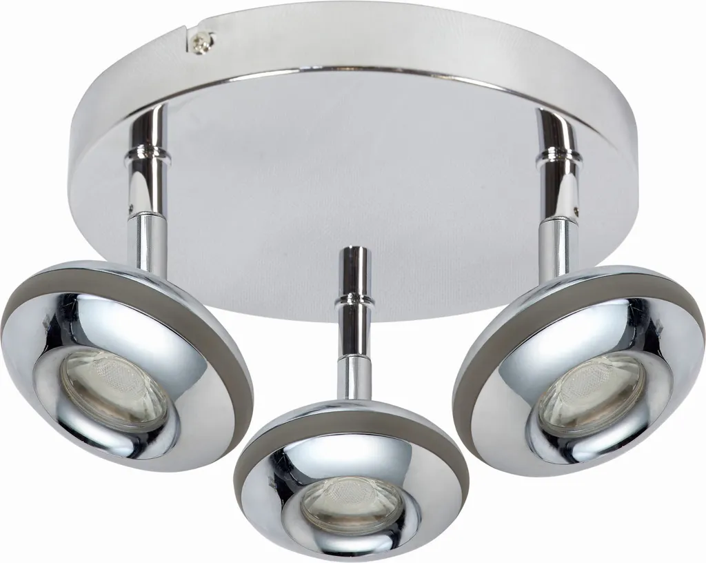 Luminaire de plafond SKIPPER en métal chromé pour éclairage intérieur chic