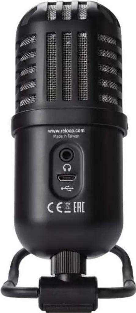 Reloop sPodcaster Go Micro Cardioïde USB avec Sortie Casque Intégrée - 3