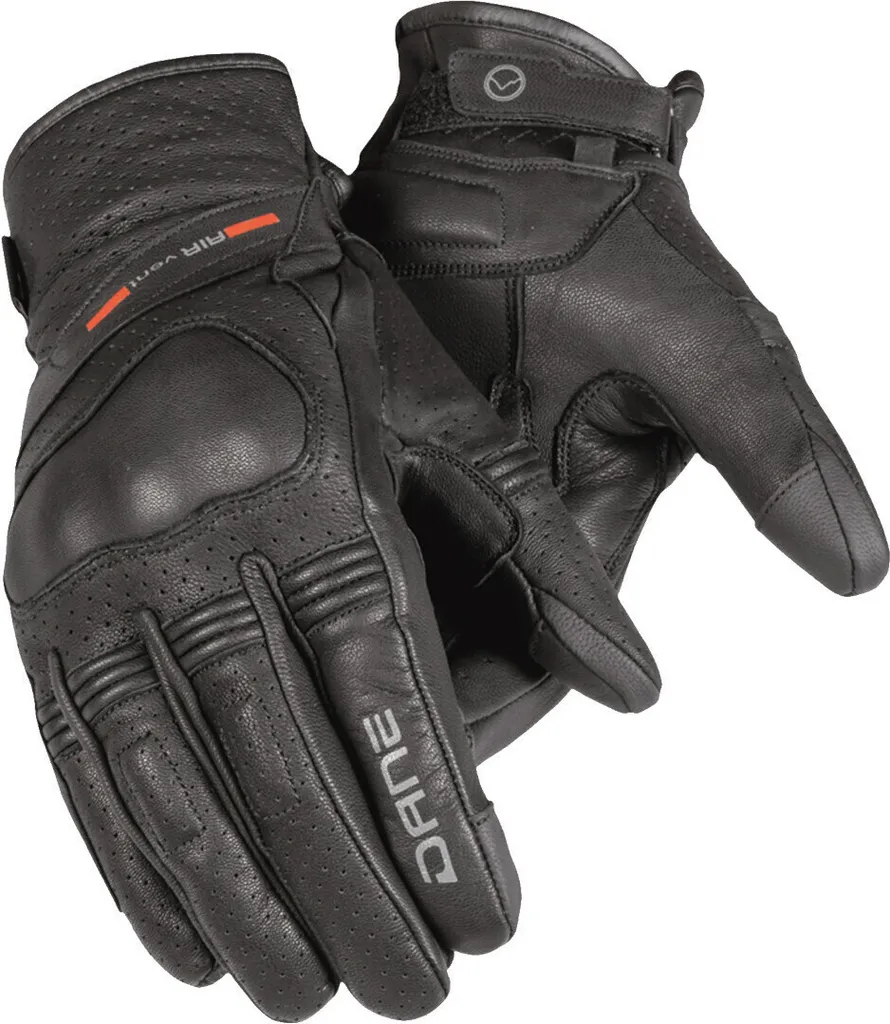 Gants Moto DANE Nigra 4XL : Fini les Mains Serrées - Confort et Cuir Noir