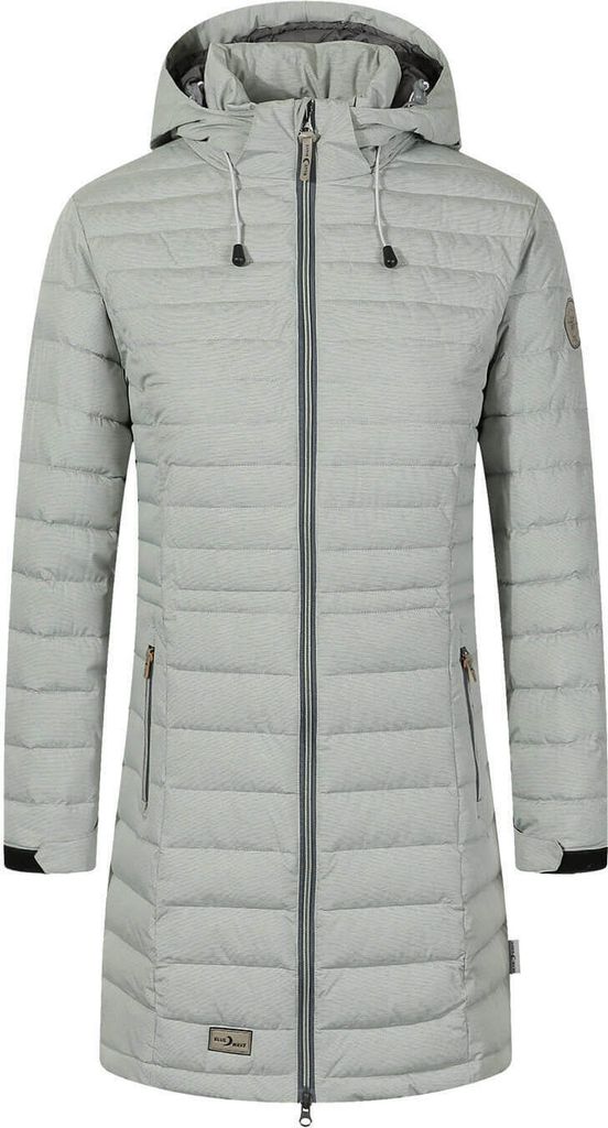 Blue Wave Damen Steppmantel Ilona - Steppjacke Mantel gesteppt in Seagrass Größe 46