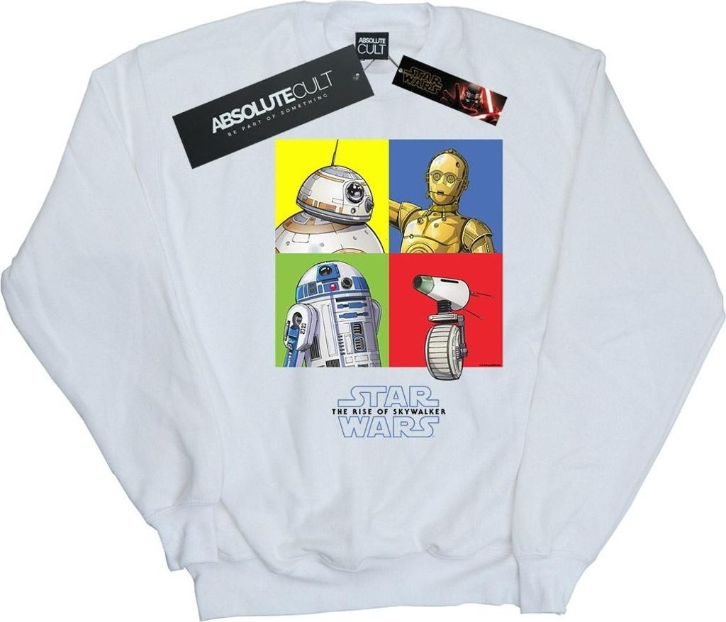 Star Wars: The Rise of Skywalker - "Star Wars The Rise Of Skywalker Droid Squares" Sweatshirt für Herren BI49423 (XL) (Weiß)