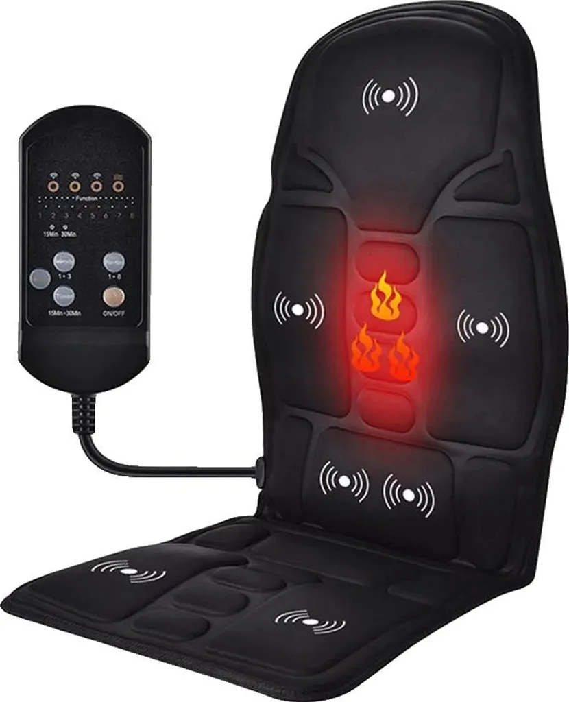 Coussin de massage cervical infrarouge avec prise UE et vibration relax