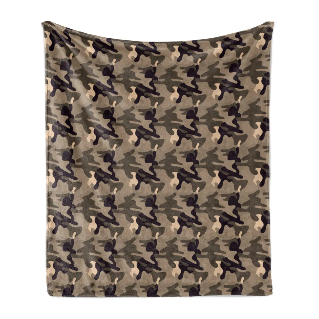 Coperta per Bambini e Famiglia ABAKUHAUS Camo Pile Lavabile