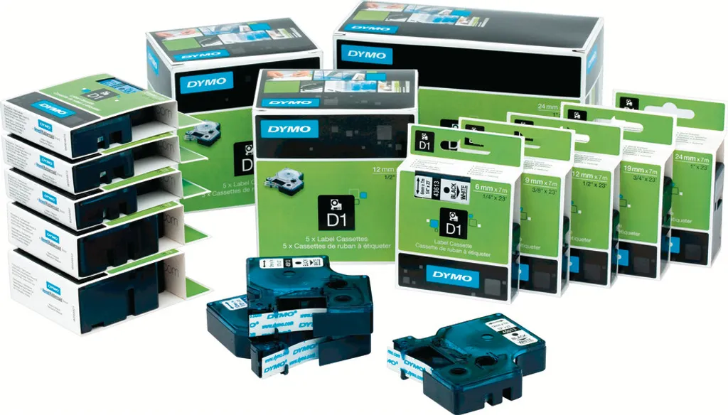 DYMO D1 Standard - Blue on White - 12mm nastro per etichettatrice - 9