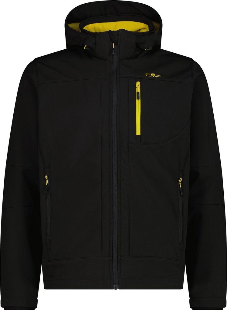 Cmp Man Jacket Zip Hood Nero-Gold Green Nero-Gold Green 58