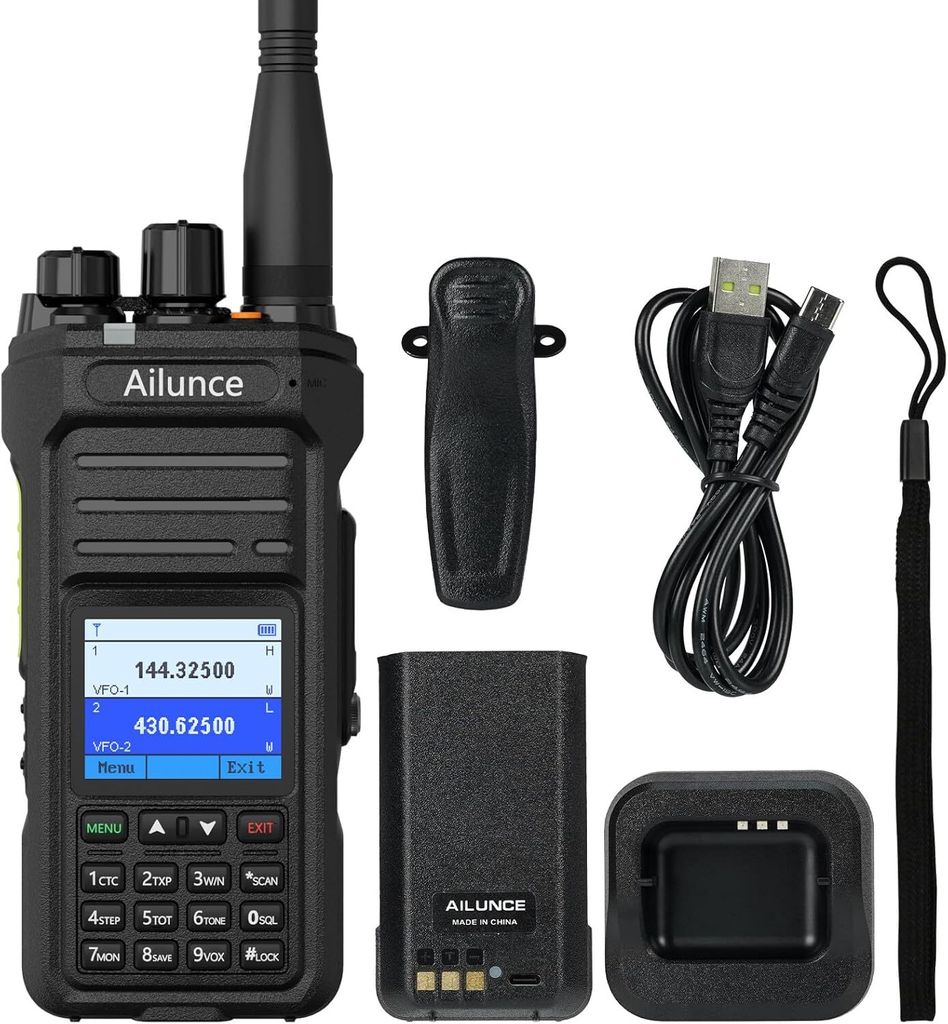 Retevis Ailunce HA1UV Funkgeräte, IP67 wasserdicht, 2800 mAh, Repeater-fähig, Walkie Talkie mit großer Reichweite Outdoor-Abenteuer Wandern
